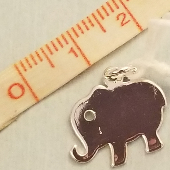 NWT SLF Steel Elephant Charm 18x13mm - Picture 4 of 5